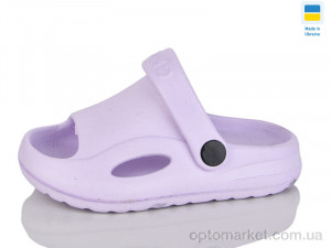 Шльопанці дитячі H9 бузок Cross фіолетовий  оптом от Optomarket