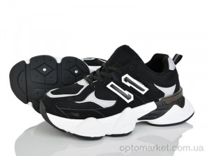 Кросівки жіночі H90-1 Xifa чорний оптом от Optomarket