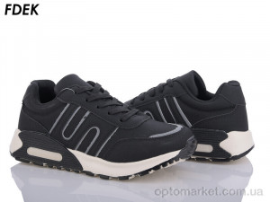 Кросівки унісекс H9008-2 Fdek чорний  оптом от Optomarket