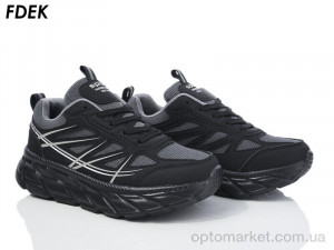 Кросівки унісекс H9206-6 Fdek чорний  оптом от Optomarket