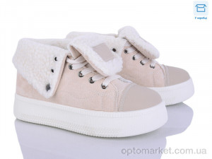 Черевики жіночі H9512-11 Башили бежевий  оптом от Optomarket