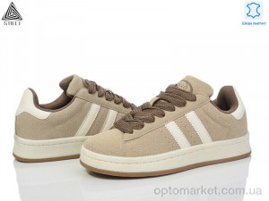 Кросівки жіночі HB520-5 шкіра Stilli бежевий  оптом от Optomarket