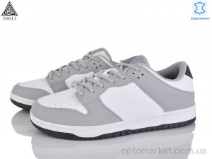 Кросівки чоловічі HB550-1 шкіра піна Stilli сірий  оптом от Optomarket