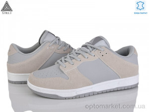 Кросівки чоловічі HB550-3 шкіра піна Stilli сірий  оптом от Optomarket