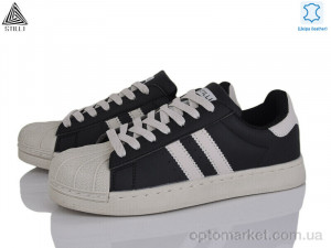 Кросівки жіночі HB640-2 шкіра Stilli чорний  оптом от Optomarket