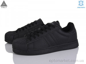 Кросівки жіночі HB640-4 шкіра Stilli чорний  оптом от Optomarket