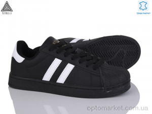 Кросівки жіночі HB640-5 шкіра Stilli чорний  оптом от Optomarket