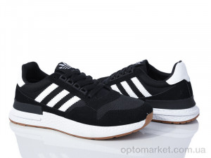 Кросівки чоловічі HD15(182-35) black-white Wonex чорний  оптом от Optomarket