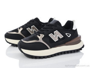 Кросівки жіночі HD69 (172-48)-1 black Violeta only one чорний  оптом от Optomarket