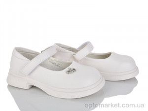 Туфлі дитячі HJ604-3C Kimbo-o білий  оптом от Optomarket