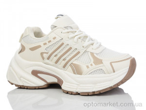 Кросівки жіночі HK302-3 DaFuYuan бежевий  оптом от Optomarket