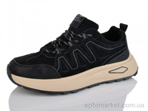 Кросівки чоловічі HK5008-1 Fagaoge чорний  оптом от Optomarket