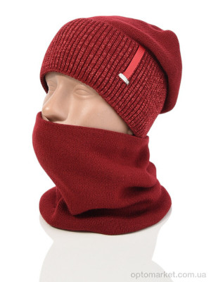 Шапка жіночі HS001-7 bordo Королева бордовий  оптом от Optomarket