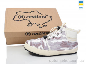 Кросівки жіночі HWZ24381 beige military Restime бежевий  оптом от Optomarket