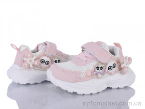 Кросівки дитячі HY2552-1F Kimbo-o рожевий оптом от Optomarket