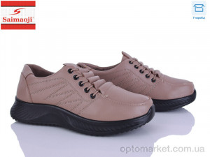 Кросівки жіночі J01-8 Saimaoji коричневий  оптом от Optomarket