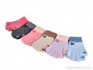 Рукавички дитячі J2010 альпака mix Number one мікс  оптом от Optomarket