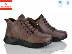 Черевики жіночі J21-3 Saimaoji коричневий  оптом от Optomarket
