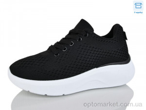 Кросівки жіночі J2110-1 Hongquan чорний  оптом от Optomarket