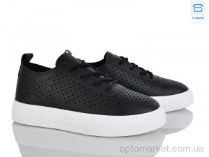 Кросівки жіночі J2113-1 Hongquan чорний оптом от Optomarket