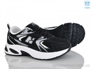 Кросівки жіночі J2119-1 Hongquan чорний оптом от Optomarket