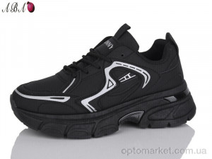 Кросівки жіночі J2ABA082-1 Hongquan чорний  оптом от Optomarket