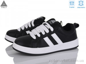 Кросівки жіночі JH1000-3 шкіра Stilli чорний  оптом от Optomarket