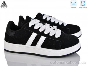 Кросівки жіночі JH200-2 шкіра Stilli чорний оптом от Optomarket