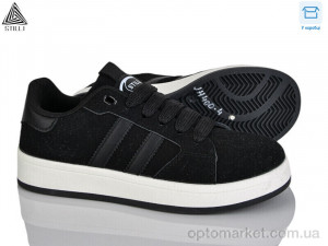 Кросівки жіночі JH400-4 шкіра Stilli чорний оптом от Optomarket