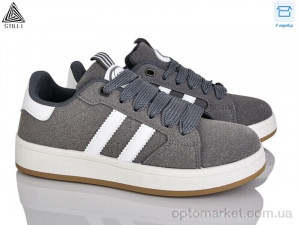 Кросівки жіночі JH400-5 шкіра Stilli сірий оптом от Optomarket