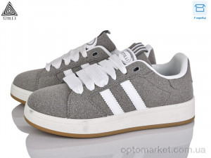 Кросівки жіночі JH400-6 шкіра Stilli сірий оптом от Optomarket