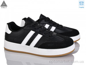 Кросівки жіночі JH700-2 шкіра Stilli чорний оптом от Optomarket