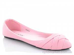 Балетки жіночі JK003-5 Lion рожевий  оптом от Optomarket
