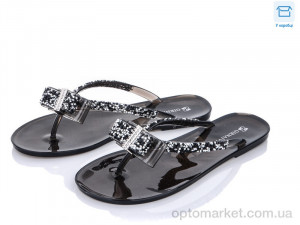 Шльопанці жіночі JL08-24 Girnaive чорний  оптом от Optomarket