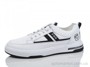 Кросівки чоловічі JM601-1 Fagaoge білий  оптом от Optomarket