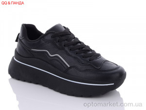 Кросівки жіночі JP21 black QQ shoes чорний  оптом от Optomarket
