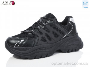 Кросівки жіночі JP5ABA8-1 Aba чорний  оптом от Optomarket