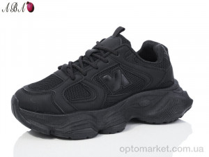 Кросівки жіночі JP67-1 Aba чорний  оптом от Optomarket