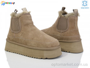 Уги жіночі JY4011-2 Bessky хакі  оптом от Optomarket