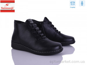 Черевики жіночі K01-1 Saimaoji чорний  оптом от Optomarket