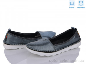 Балетки жіночі K0128 шкіра Alta Brezza синій  оптом от Optomarket