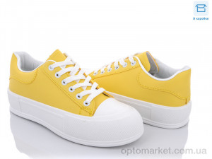 Кеды женские K021-5 Loretta желтый оптом от Optomarket