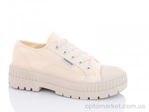 Кеди жіночі K300-2 Loretta бежевий  оптом от Optomarket