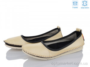 Балетки жіночі K5058 шкіра уцінка Alta Brezza жовтий  оптом от Optomarket