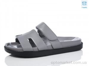 Шльопанці жіночі K52-3 GB сірий  оптом от Optomarket