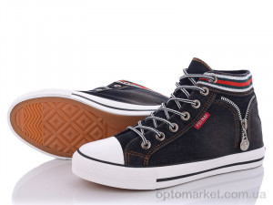 Кеди чоловічі K521 черный Feinai чорний  оптом от Optomarket