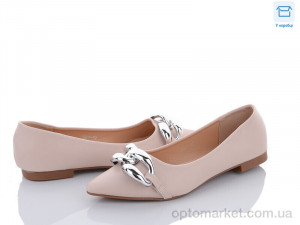 Балетки жіночі K5601-22 L&M бежевий  оптом от Optomarket