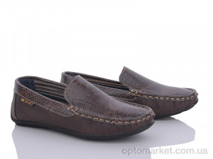 Мокасини дитячі K60-30 Леопард коричневий  оптом от Optomarket