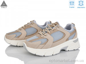 Кросівки жіночі K606-11 шкіра Stilli сірий  оптом от Optomarket