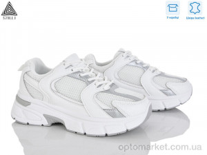 Кросівки жіночі K606-3 шкіра Stilli білий  оптом от Optomarket